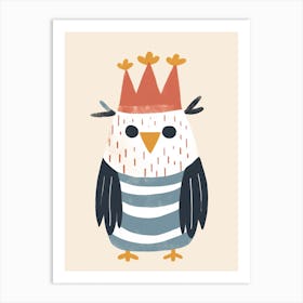 Little Eagle 1 Wearing A Crown Art Print