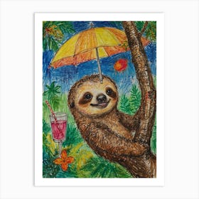 Sloth 22 Art Print