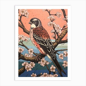 Art Nouveau Birds Poster American Kestrel 3 Art Print