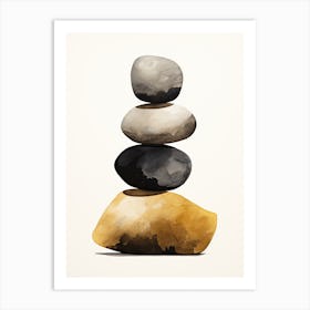 Balancing Stones Art Print