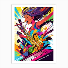 Jazz Music Poster Art Print