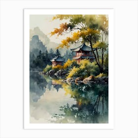 Asian Painting 6 Art Print