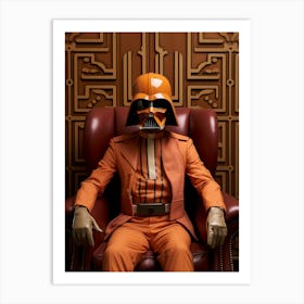 Darth Vader In Wes Anderson Style 08 Art Print