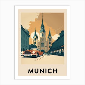 Munich Vintage Travel Poster Art Print