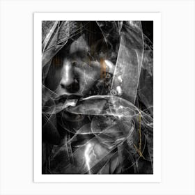 Storm Black And White Edition Art Print