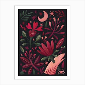 Midnight Blooming 1 Art Print