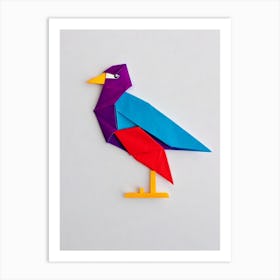 Duck Origami Bird Art Print