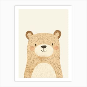 Bear Print, nursery wall art, kids room prints, playroom decor Art Print