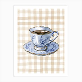 Teacup And Saucer Vintage Poster Art Print