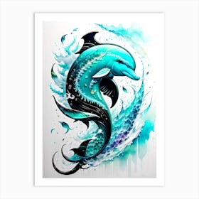 Dolphin Art Art Print