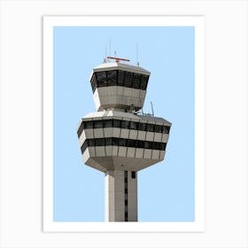 Architecture Brutalism Tegel Airport Control Tower Colour Art Print
