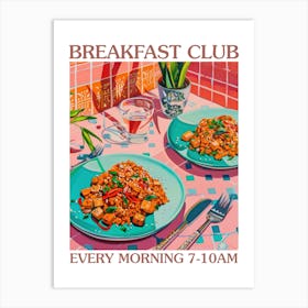 Breakfast Club Scrambled Tofu 2 Art Print