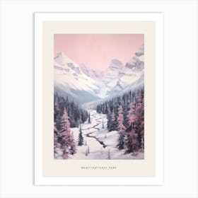 Dreamy Winter National Park Poster  Banff National Park Canada 1 Art Print