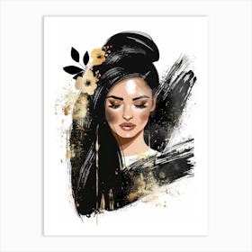 Portrait Of A Woman 135 Art Print