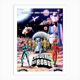 Robot Wars, Movie Poster Art Print