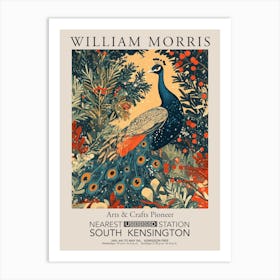 William Morris Prints Peacock Christmas Gift Winter Vintage Art Print