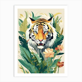 Tiger In The Jungle 39 Art Print