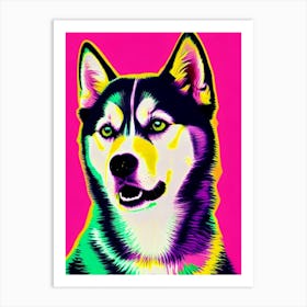 Siberian Husky Andy Warhol Style Dog Art Print