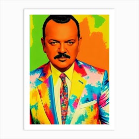 Pepe Aguilar Colourful Pop Art Art Print