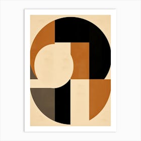 Whispers Of Ivory Geometry, Bauhaus Art Print