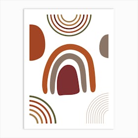 Abstract Circles 3 Art Print