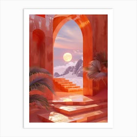 Archway To The Desert Art Print