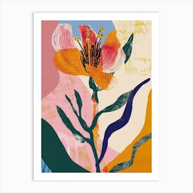 Colourful Flower Illustration Portulaca 3 Art Print