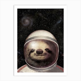 Space Sloth Art Print
