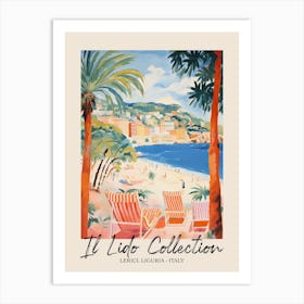 Lerici, Liguria   Italy Il Lido Collection Beach Club Poster 2 Art Print