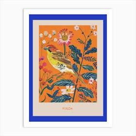 Spring Birds Poster Finch 3 Art Print
