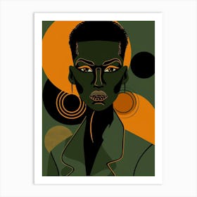 Portrait Of African Woman 64 Art Print