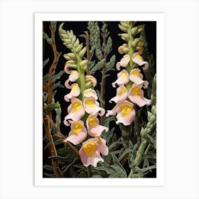 Foxglove 3 Flower Painting Art Print