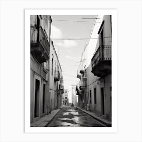 Lecce, Italy,  Black And White Analogue Photography  1 Art Print