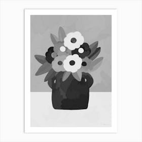 Pretty Floral Bouquet - Neutral Art Print