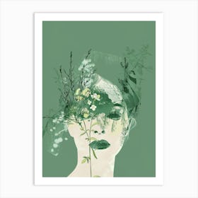 Woman'S Face 1 Art Print