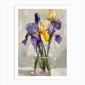 Iris In A Vase Art Print