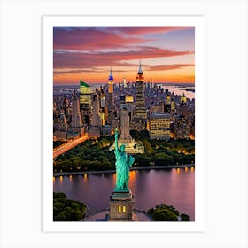 Energy and Motion Statue of Liberty Art Print