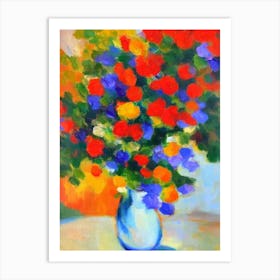Blastomussa Matisse Inspired Flower Art Print