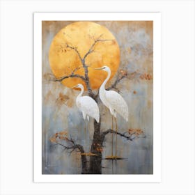 Egrets Art Print