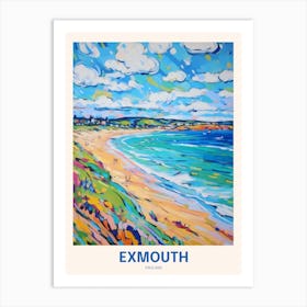 Exmouth England 3 Uk Travel Poster Art Print