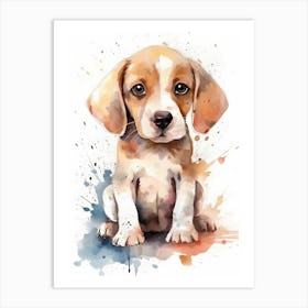 Beagle Puppy Art Print