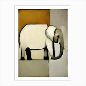 Elephant Symbol 1, Abstract Painting Art Print