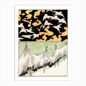 Forest Life Illustration, Shin Bijutsukai Art Print