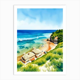 Beach House On The Hill Art Print