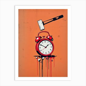 Alarm Clock Art Print