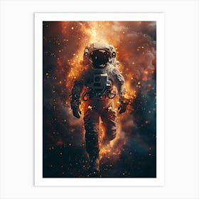 Fantasy Whimsical Astronaut 2 Art Print