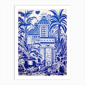 House Of The Palms Art Print