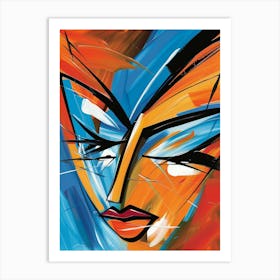 Abstract - Woman'S Face Art Print