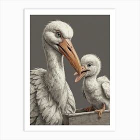 Eagle And Chick Art Print