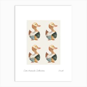 Cute Animals Collection Duck 4 Art Print